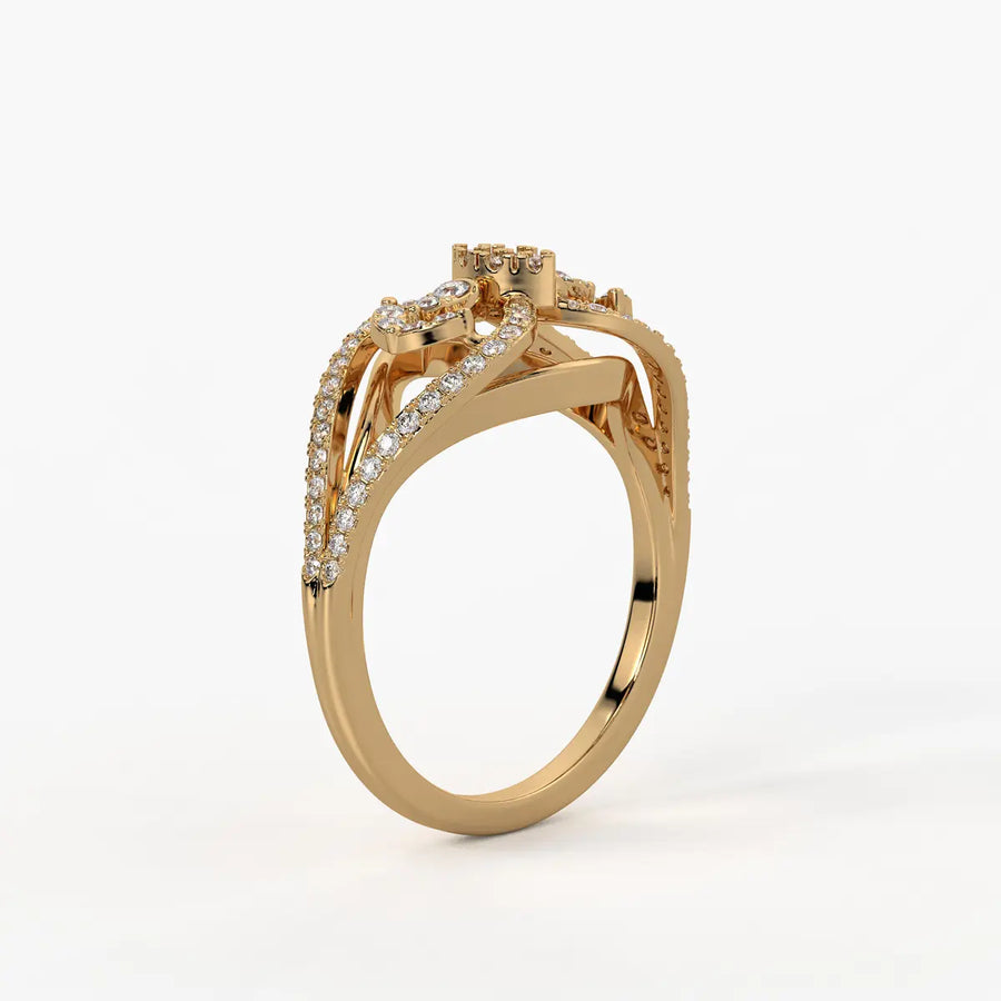 Vajra Crest Diamond Ring