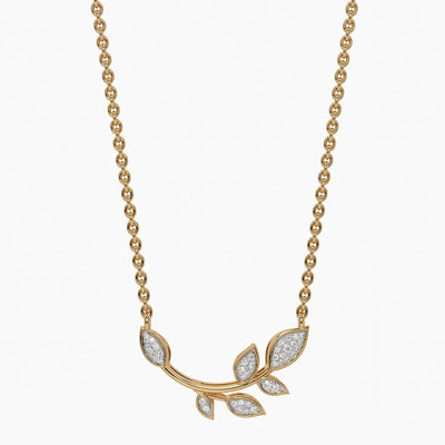 Spring Blossom Leaf Mangalsutra