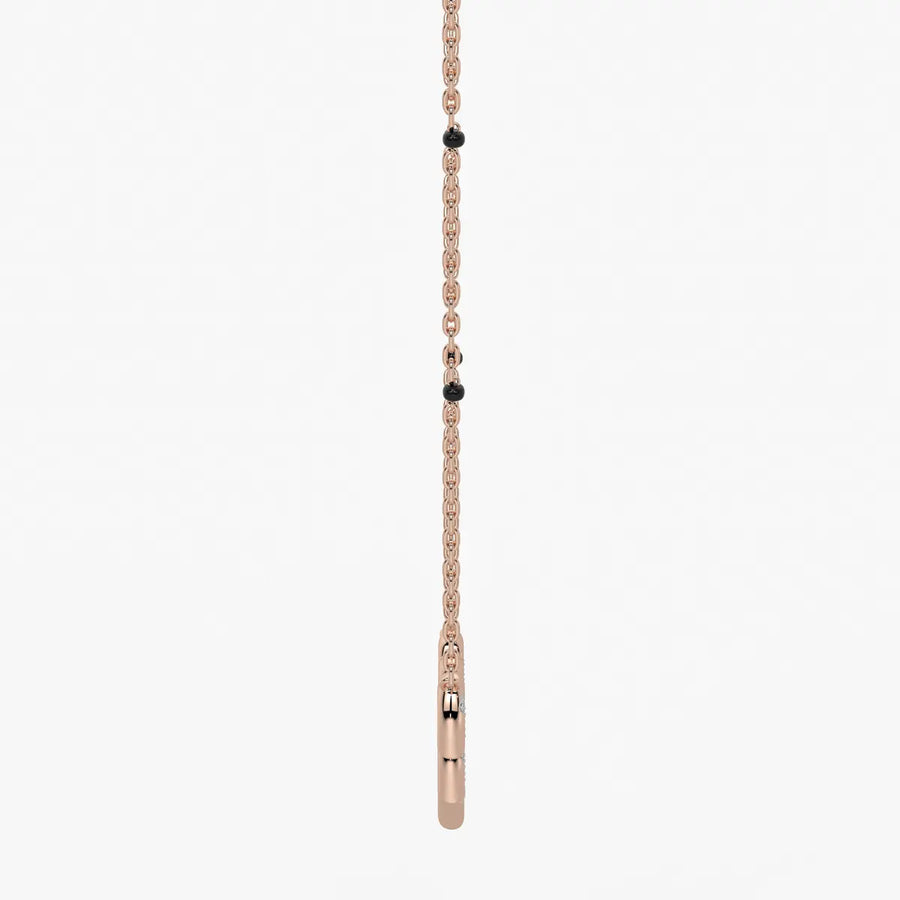 Layered Heart Charm Mangalsutra