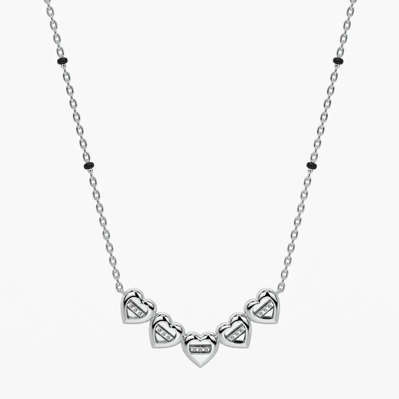 Layered Heart Charm Mangalsutra