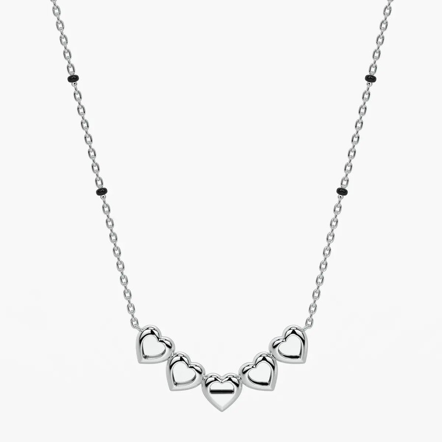Five Heart Cluster Mangalsutra