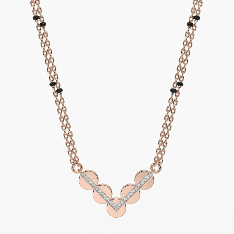 Chevron Disc Mangalsutra
