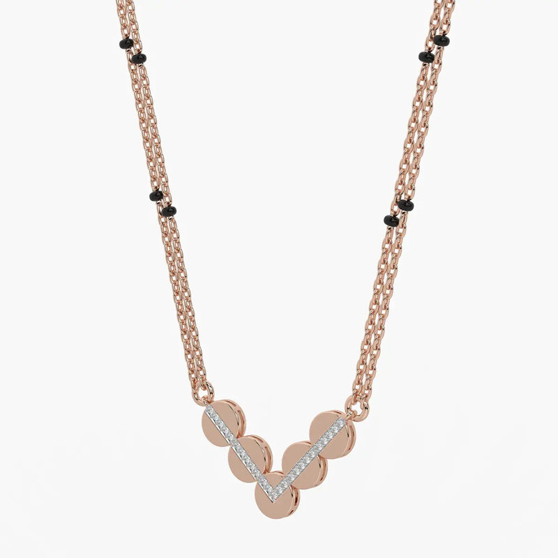Chevron Disc Mangalsutra