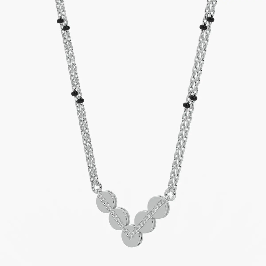 Chevron Disc Mangalsutra