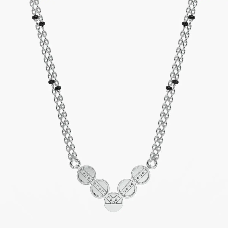 Chevron Disc Mangalsutra