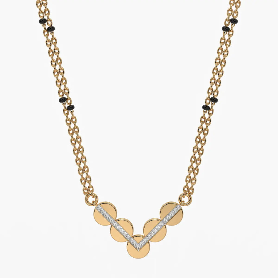 Chevron Disc Mangalsutra