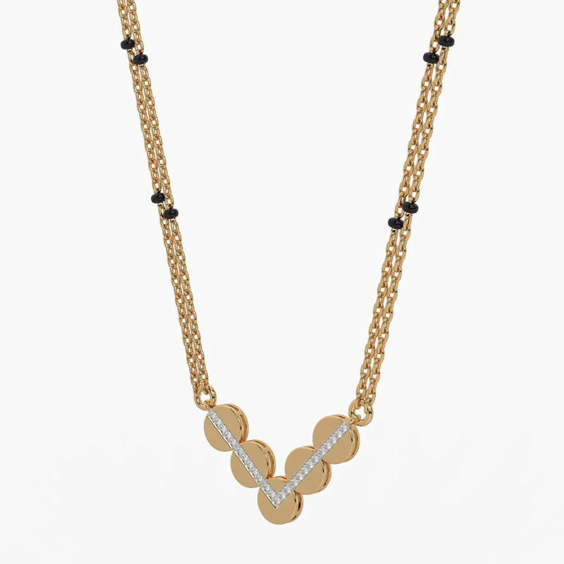Chevron Disc Mangalsutra