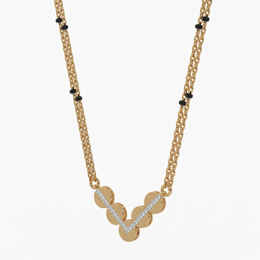 Chevron Disc Mangalsutra