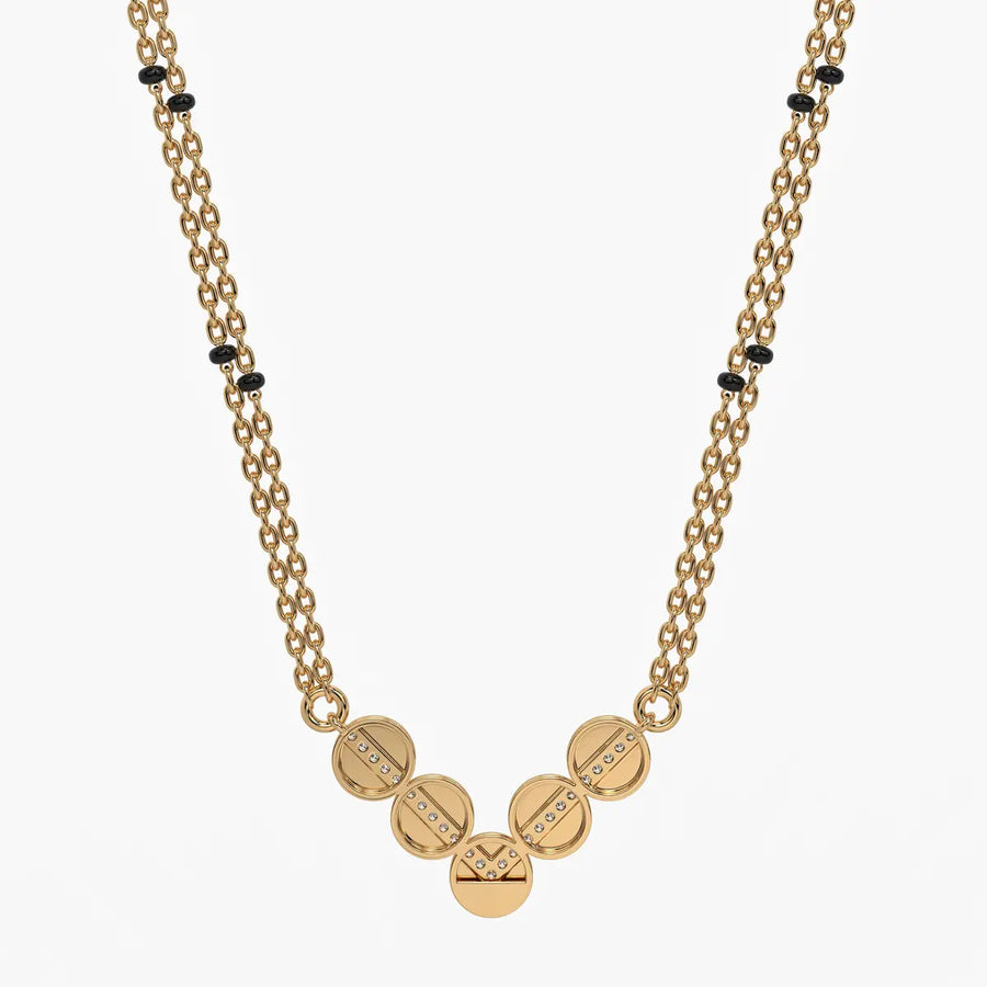 Chevron Disc Mangalsutra