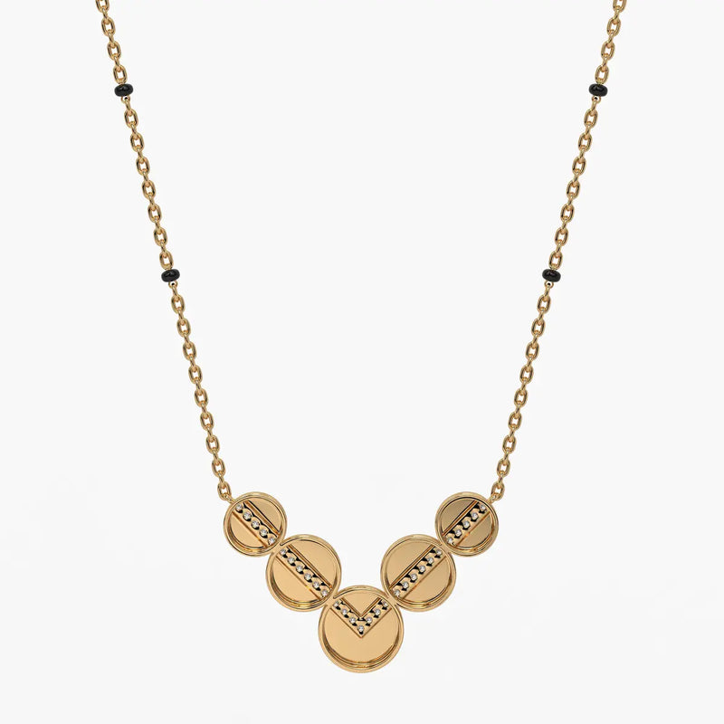 V Disc Mangalsutra