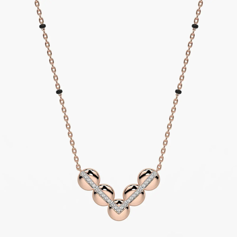 Chevron Disc Mangalsutra