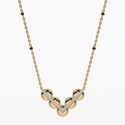 Chevron Disc Mangalsutra