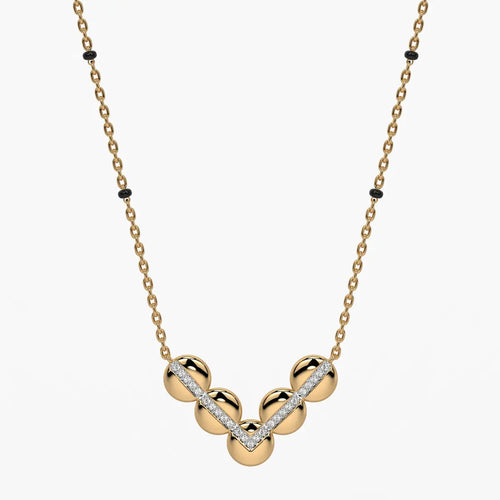 Chevron Disc Mangalsutra