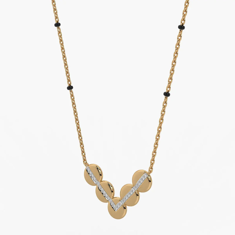 Chevron Disc Mangalsutra