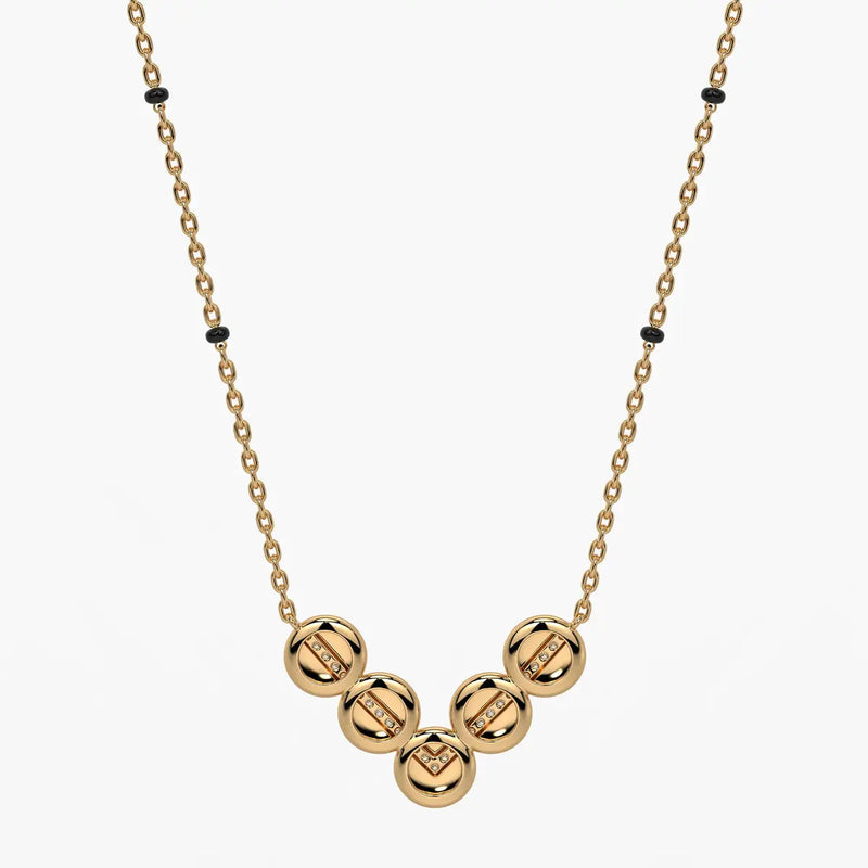 Chevron Disc Mangalsutra