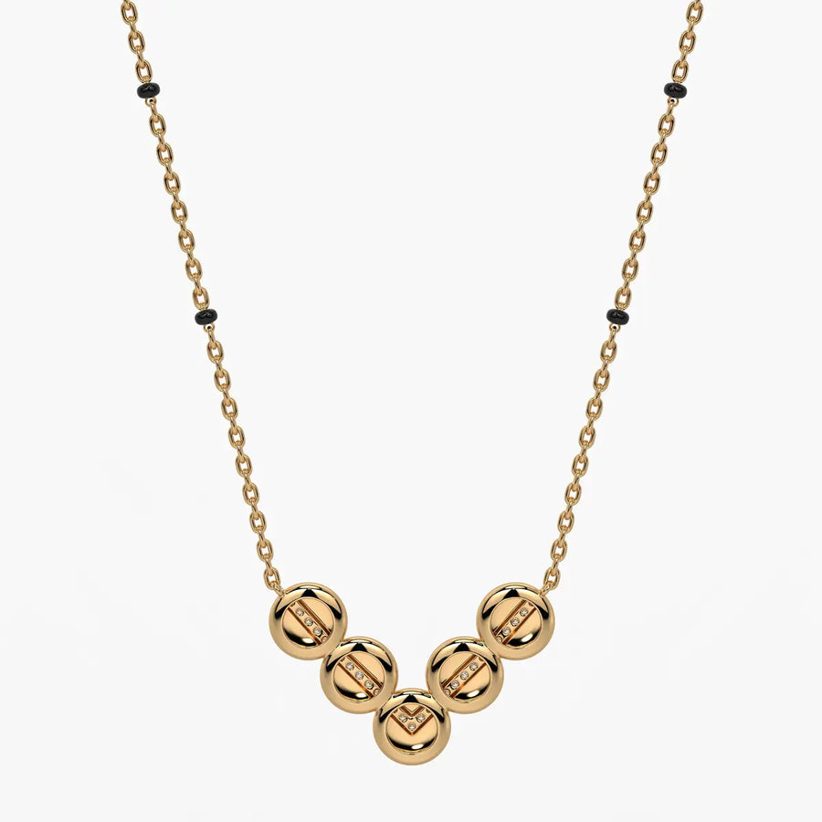 Chevron Disc Mangalsutra