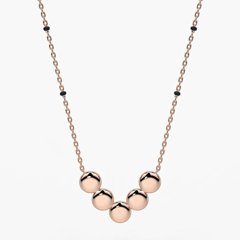 Five Disc Curve Mangalsutra