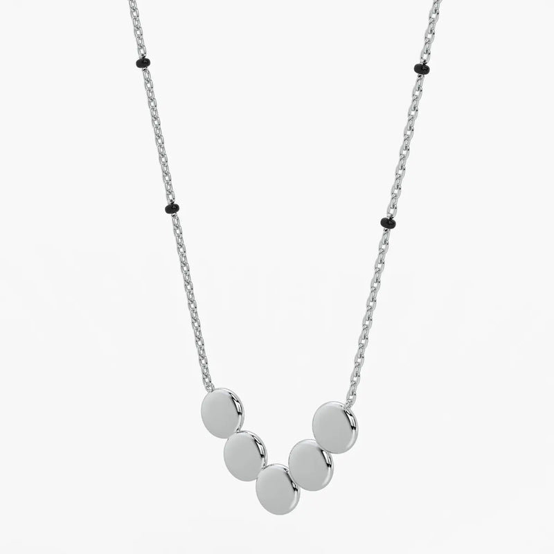 Five Disc Curve Mangalsutra