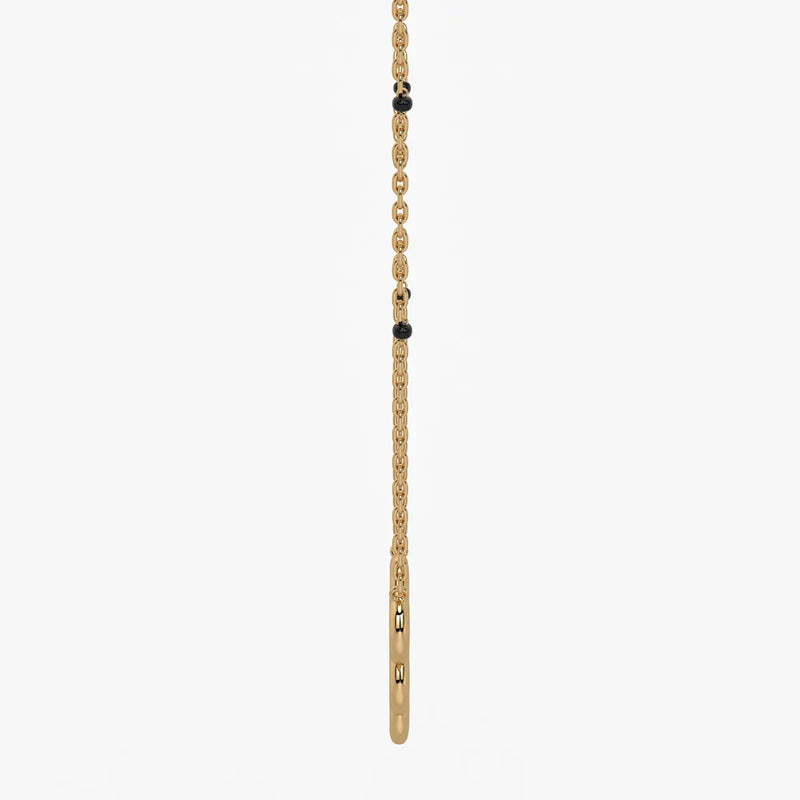 Five Disc Curve Mangalsutra
