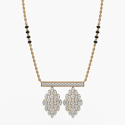 Geo Grid Mangalsutra Set