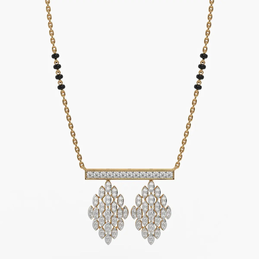Geo Grid Mangalsutra Set