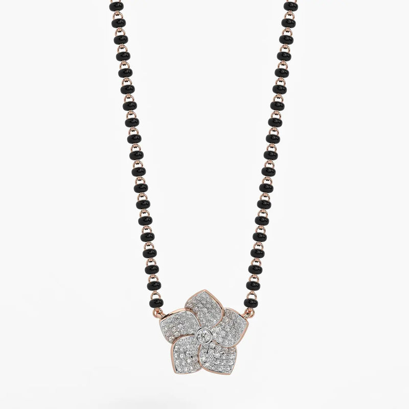 Modish Leaf Mangalsutra Set