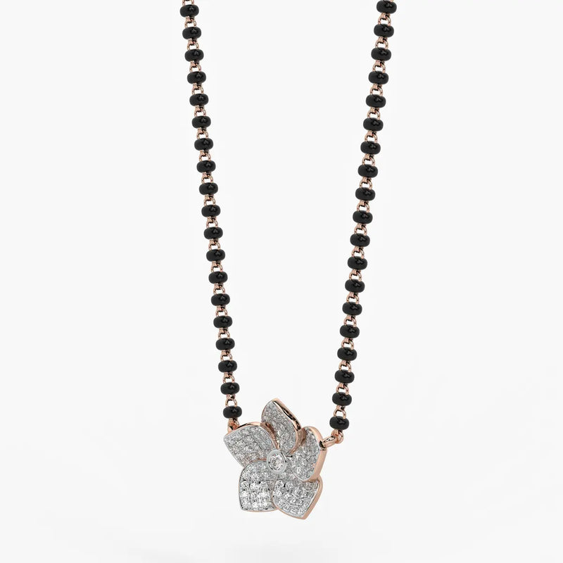 Modish Leaf Mangalsutra Set