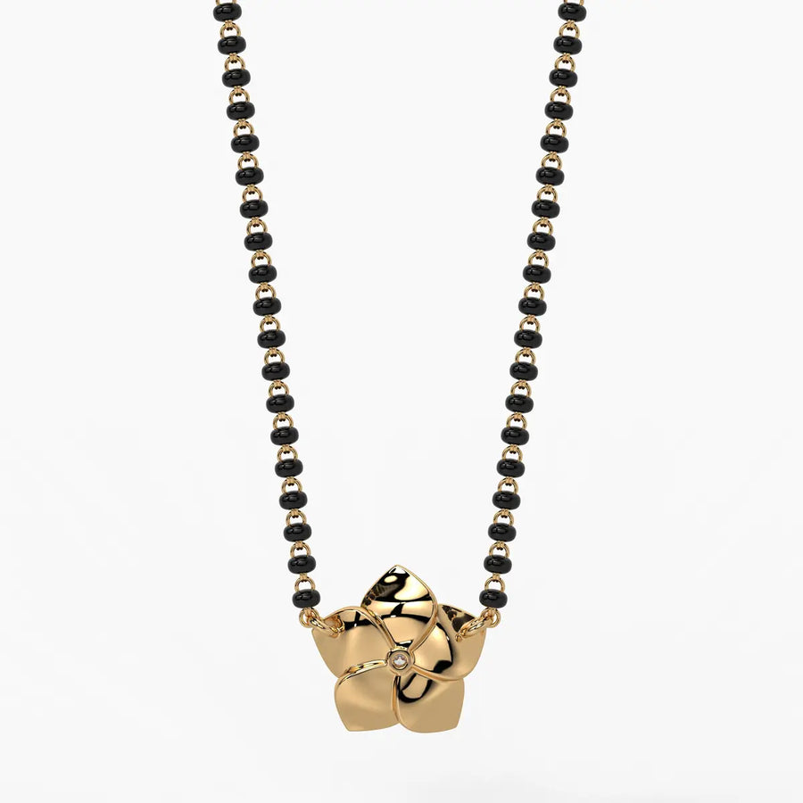 Modish Leaf Mangalsutra Set
