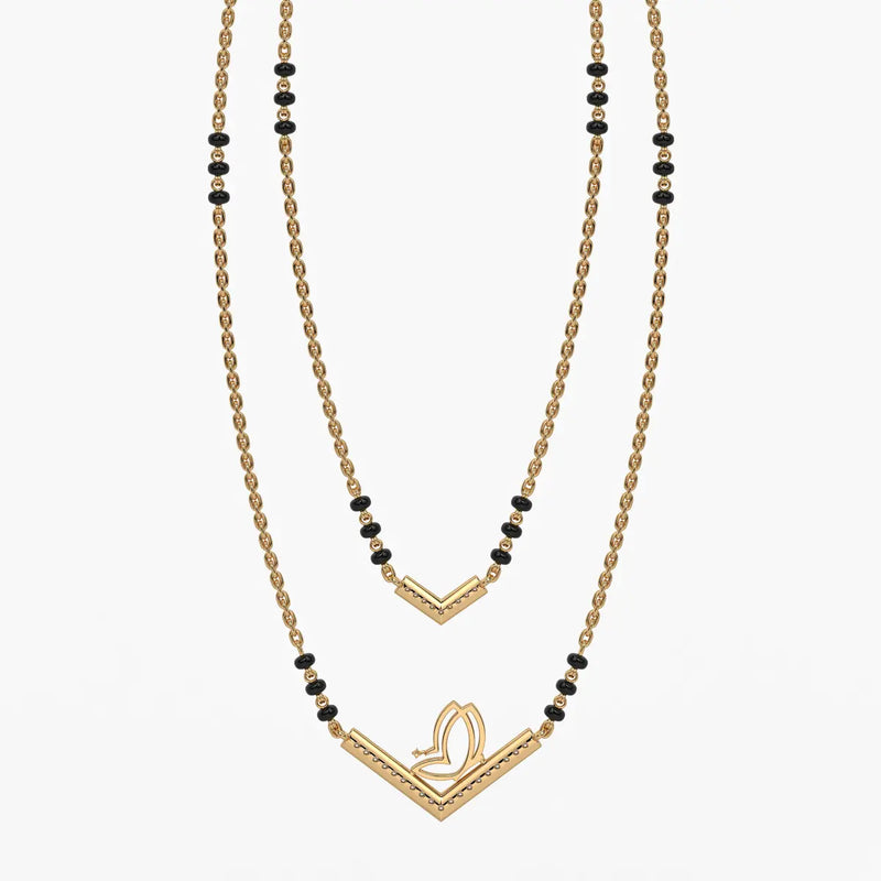 Twin Chevron Luxe Mangalsutra