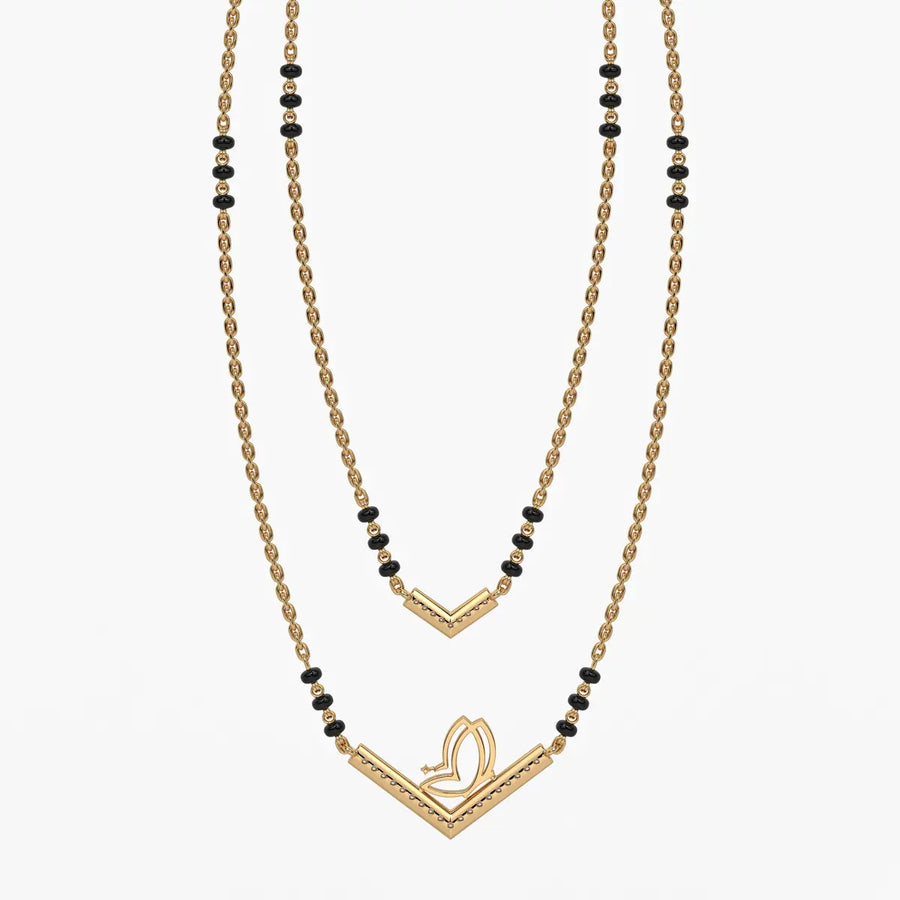 Twin Chevron Luxe Mangalsutra