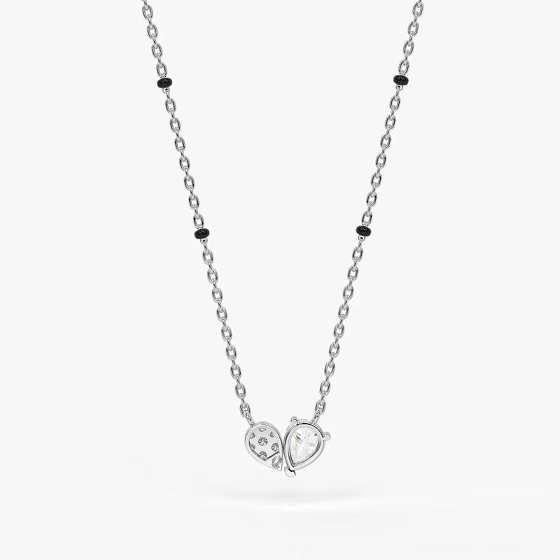 Oval Solitaire Pendant Mangalsutra