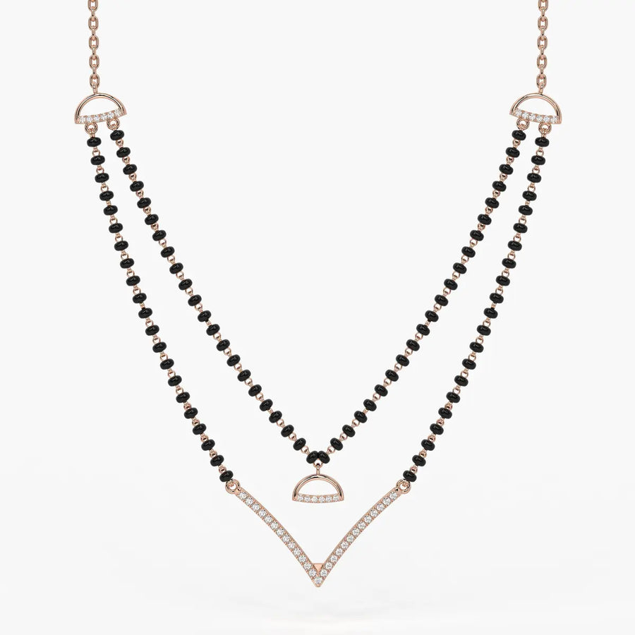 Floating V Accent Mangalsutra