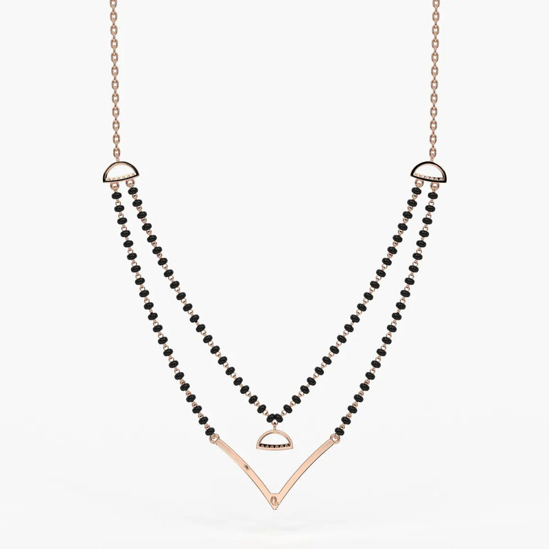 Floating V Accent Mangalsutra