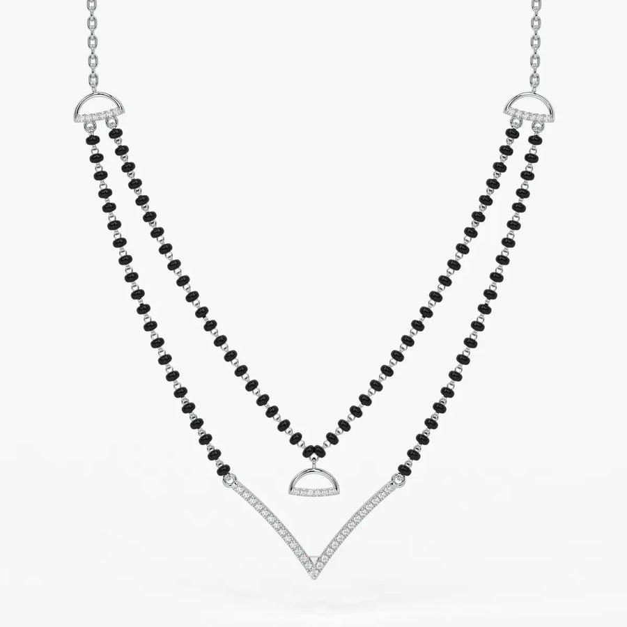 Floating V Accent Mangalsutra