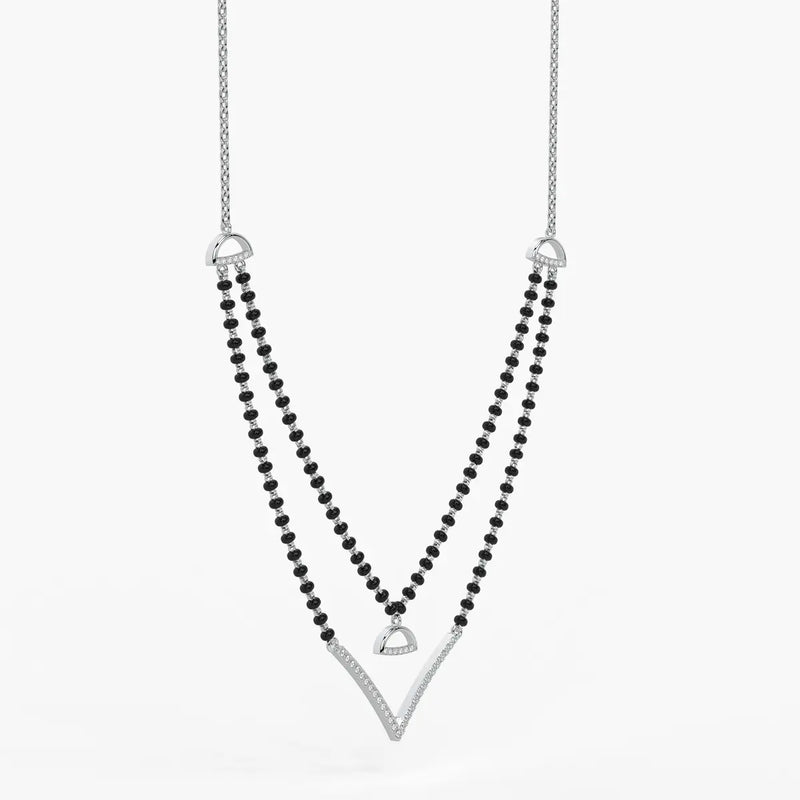 Floating V Accent Mangalsutra