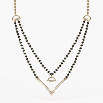 Floating V Accent Mangalsutra