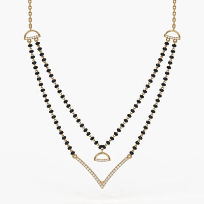 Floating V Accent Mangalsutra