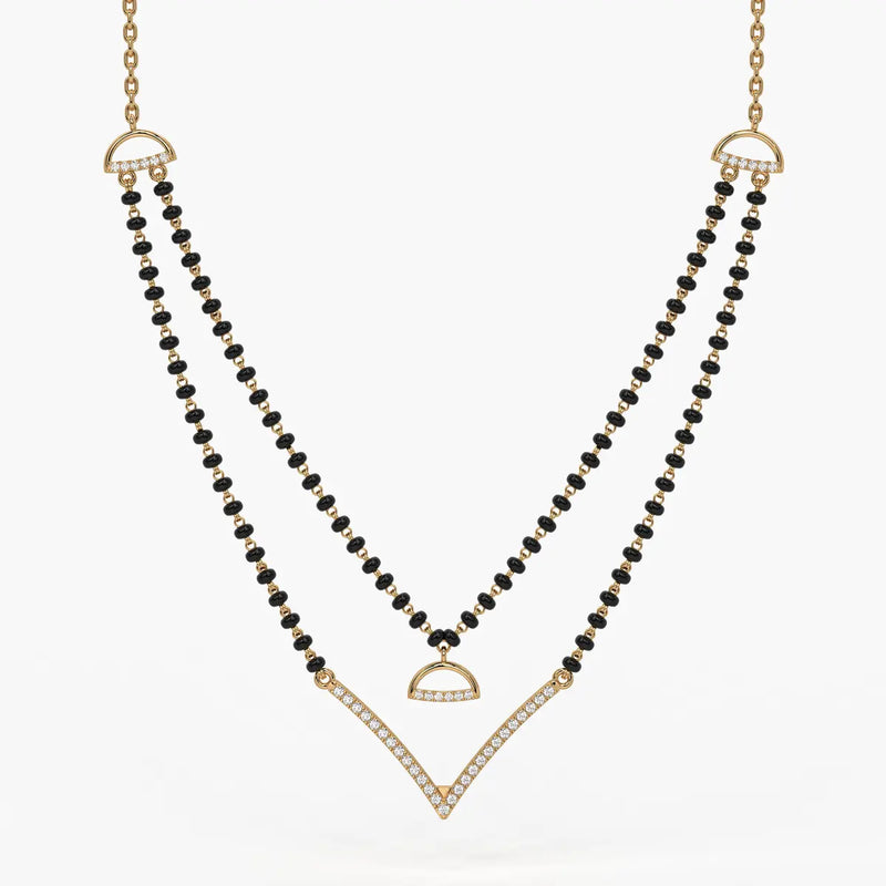 Floating V Accent Mangalsutra