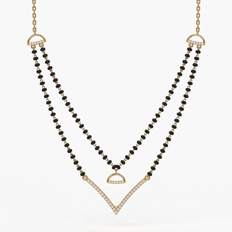 Floating V Accent Mangalsutra