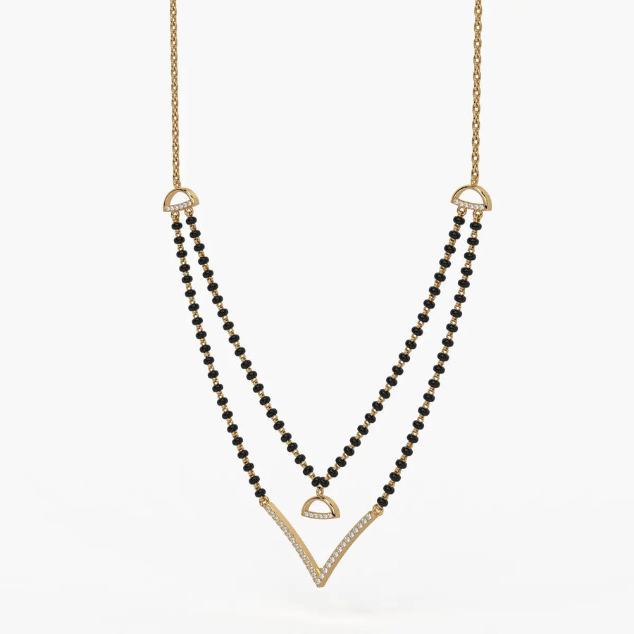 Floating V Accent Mangalsutra