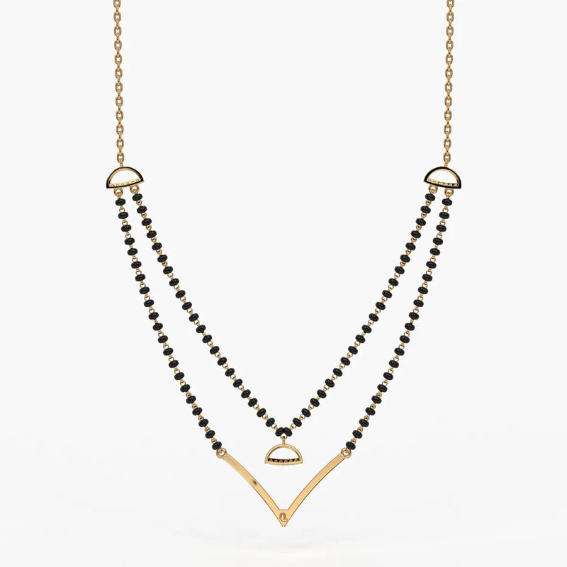 Floating V Accent Mangalsutra