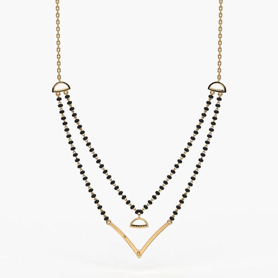 Floating V Accent Mangalsutra