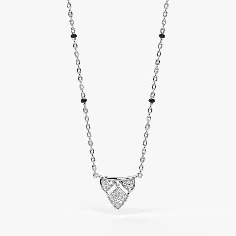 Chevron Shield Pendant Mangalsutra
