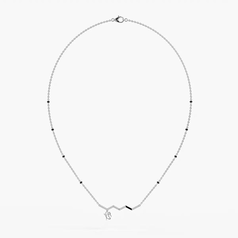 Averra Zigline Charm Mangalsutra Necklace