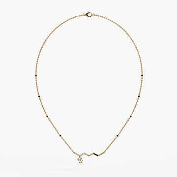 Averra Zigline Charm Mangalsutra Necklace