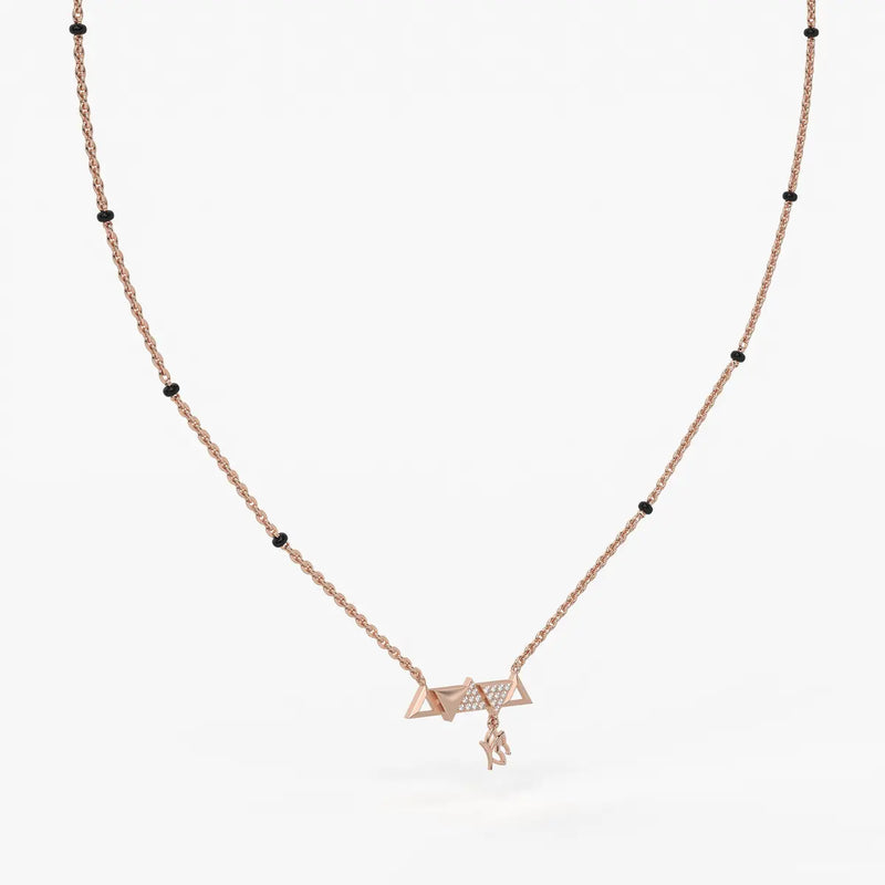 Triovelle Diamond Glyph Mangalsutra