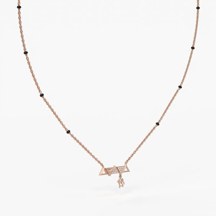 Triovelle Diamond Glyph Mangalsutra
