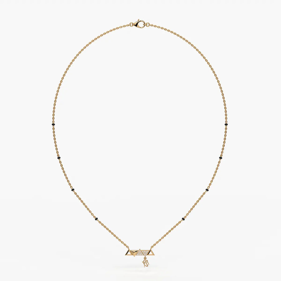Triovelle Diamond Glyph Mangalsutra
