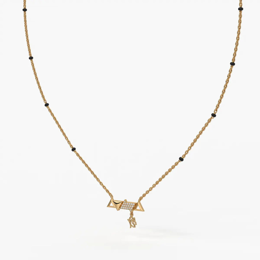 Triovelle Diamond Glyph Mangalsutra