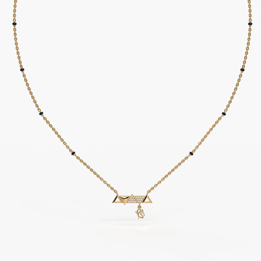 Triovelle Diamond Glyph Mangalsutra